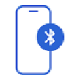 With phone's built-in key
